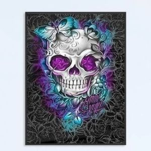Butterfly skull 8 1/2"x11" Wall Art